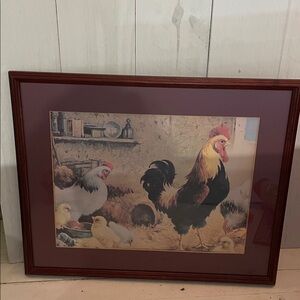 Framed Farmhouse Rooster Print